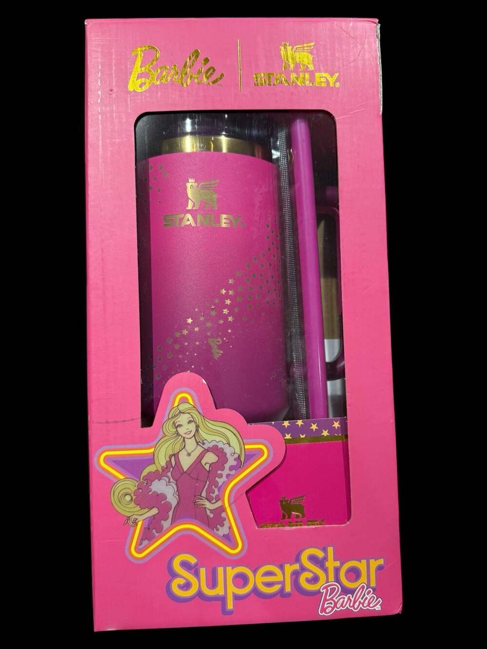 Stanley x Barbie The Quencher H2.0 FlowState 40oz Tumbler Superstar Barbie